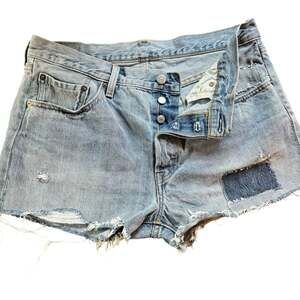 Levi's‎ 501 Women's Distressed Button Fly Denim Shorts